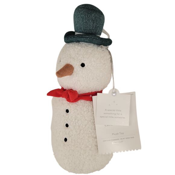 Cloud Island Plush Snowman 10" White Red Scarf Hat Holiday Stuffed Toy Stuffy - Picture 4 of 13